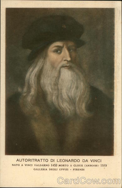 Portrait of Leonardo da Vinci Art