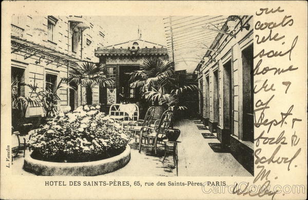 Hotel des Saints-Peres, 65, rue des Saints-Peres, Paris