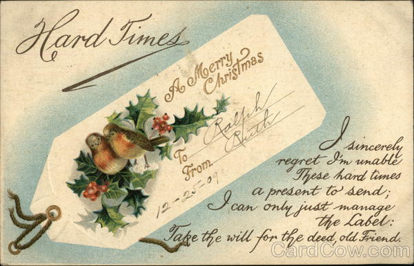 Comical Christmas Note Apology