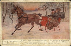 5A Plush Robe, Horse Blankets Postcard