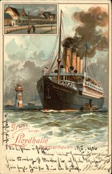 Gruss aus der Lloydhalle Bremerhaven Postcard