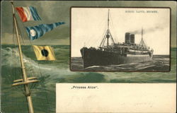 Prinzess Alice, Nordd, Lloyd, Bremen Postcard