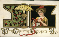 With Christmas Thoughts of You HBG Postcard Postcard Postcard