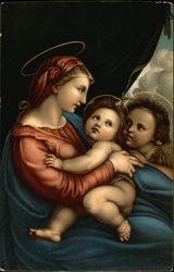 La Madonna della Tenda Raffaello Postcard