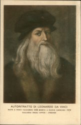 Portrait of Leonardo da Vinci Postcard