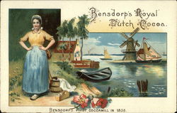 Bensdorp's Royal Dutch Cocoa Bensoorp's First Cocoamill in 1836 Postcard