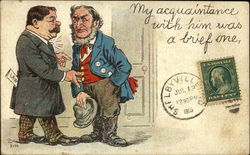 Two Aquaintances Postcard