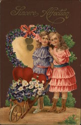 "Sincere Affection" Children Postcard