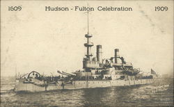Hudson-Fulton Celebrations 1609-1909 New York Postcard