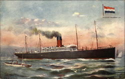 Steamship S. S. Minnehaha, Atlantic Transport Line Postcard