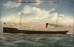Steamship Minnesota Depiction Steamers Postcard Postcard Postcard