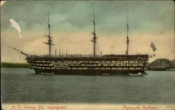 H.M. Training Ship "Impregnable" Postcard