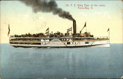 Str. F. E. Kirby Flyer of the Lakes, Put-in-Bay, Ohio Postcard
