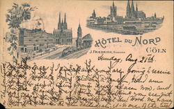 Hotel du Nord Coeln, J. Friedrich, Director Postcard