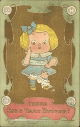 Little Girl Loses Bloomers Due to them Needing Mending Postcard