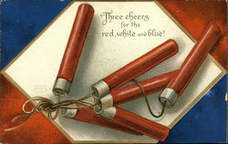 Three Cheers for the Red, White, and Blue Postcard