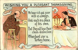 A Rich Versus Poor Man on Thanksgiving 