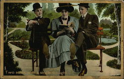 Two soles with a single thought Postcard