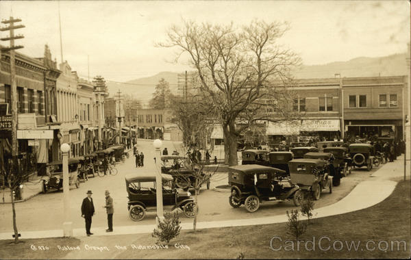 View of Ashland, Oregon The Automobile City