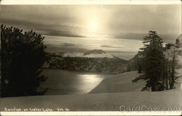 Sunrise on Crater Lake Crater Lake National Park