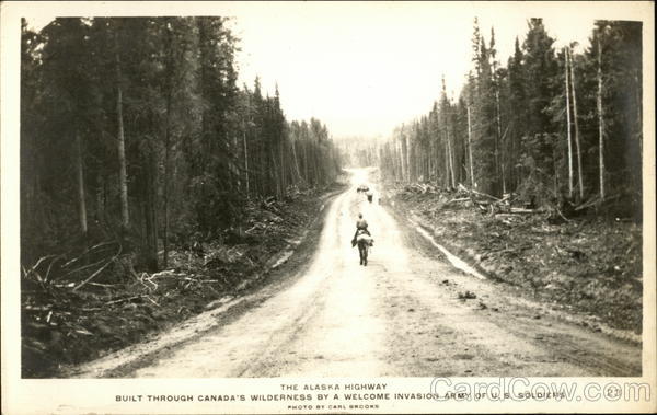 The Alaska Highway - Man on Horseback Canada Misc. Canada