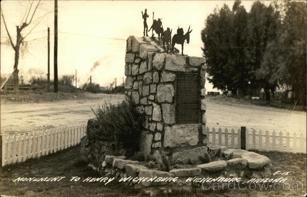 Monument to Henry Wickenburg Arizona