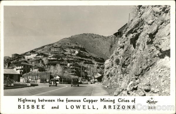 Highway Between the Famous Copper Mining Cities of Bisbee and Lowell, Arizona