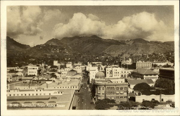 View from Aloha Tower Honolulu Hawaii