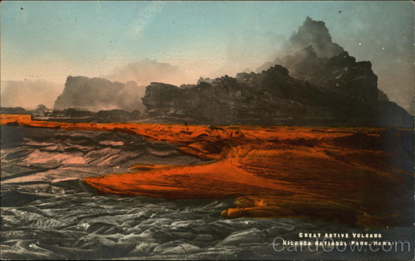 Great Active Volcano, Kilauea National Park Hawaii