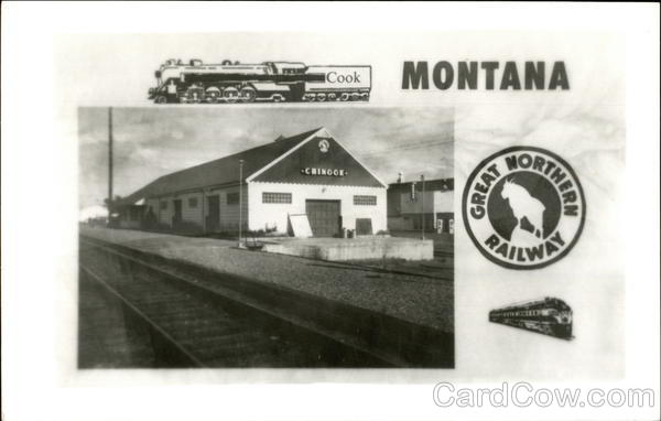 Great Northern Railway Station Chinook Montana