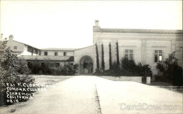 Eli P. Clark Hall Pomona College Claremont California