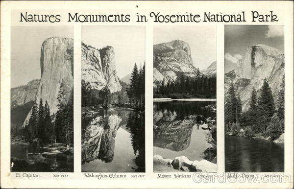 Natures Monuments in Yosemite National Park