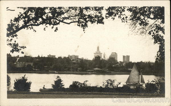 Sailboat on the Water, Lake Merritt Oakland California