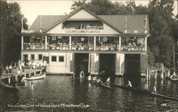 White Lake Day - Crowd at Yacht Club Postcard