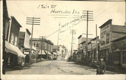 Main Street Scene Postcard