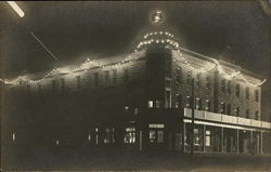 Graves Hotel - Midnight View Harlowton, MT Postcard Postcard Postcard