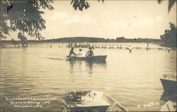 Scene on Bangs Lake Wauconda, IL Postcard Postcard Postcard