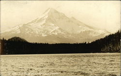 Mt. Hood from Lost Lake, Oregon. Postcard