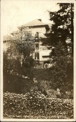 Totem Pole At Home of J.E. Standley Postcard