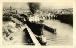 World Famous Canal Locks Postcard