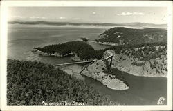 Deception Pass Bridge, Whidbey Island and Fidalgo Island Postcard