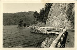 Lake Crescent and Road Postcard