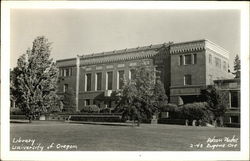 Library, University of Oregon Postcard