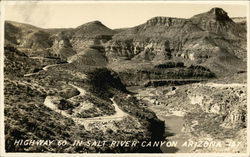 Highway 60 in Salt River Canyon Globe, AZ Postcard Postcard Postcard