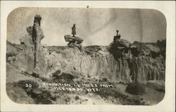 Rock Formations Meeteetse, WY Postcard Postcard Postcard