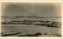 Wyoming Ranch Scene In Winter Postcard