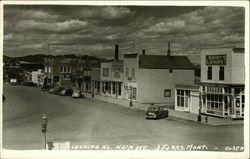 Looking North - Main Avenue Three Forks, MT Postcard Postcard Postcard
