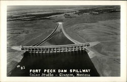 Fort Peck Dam Spillway Montana Postcard Postcard Postcard