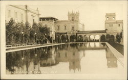 Balboa Park View from Botanical Building over pool Postcard