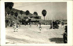 People on the Beach of Catalina Island Postcard